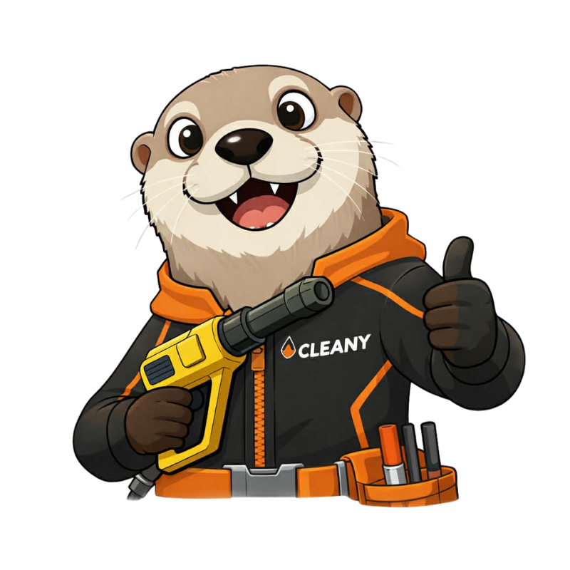 CLEANY公式キャラクターがサムズアップしているイラスト
